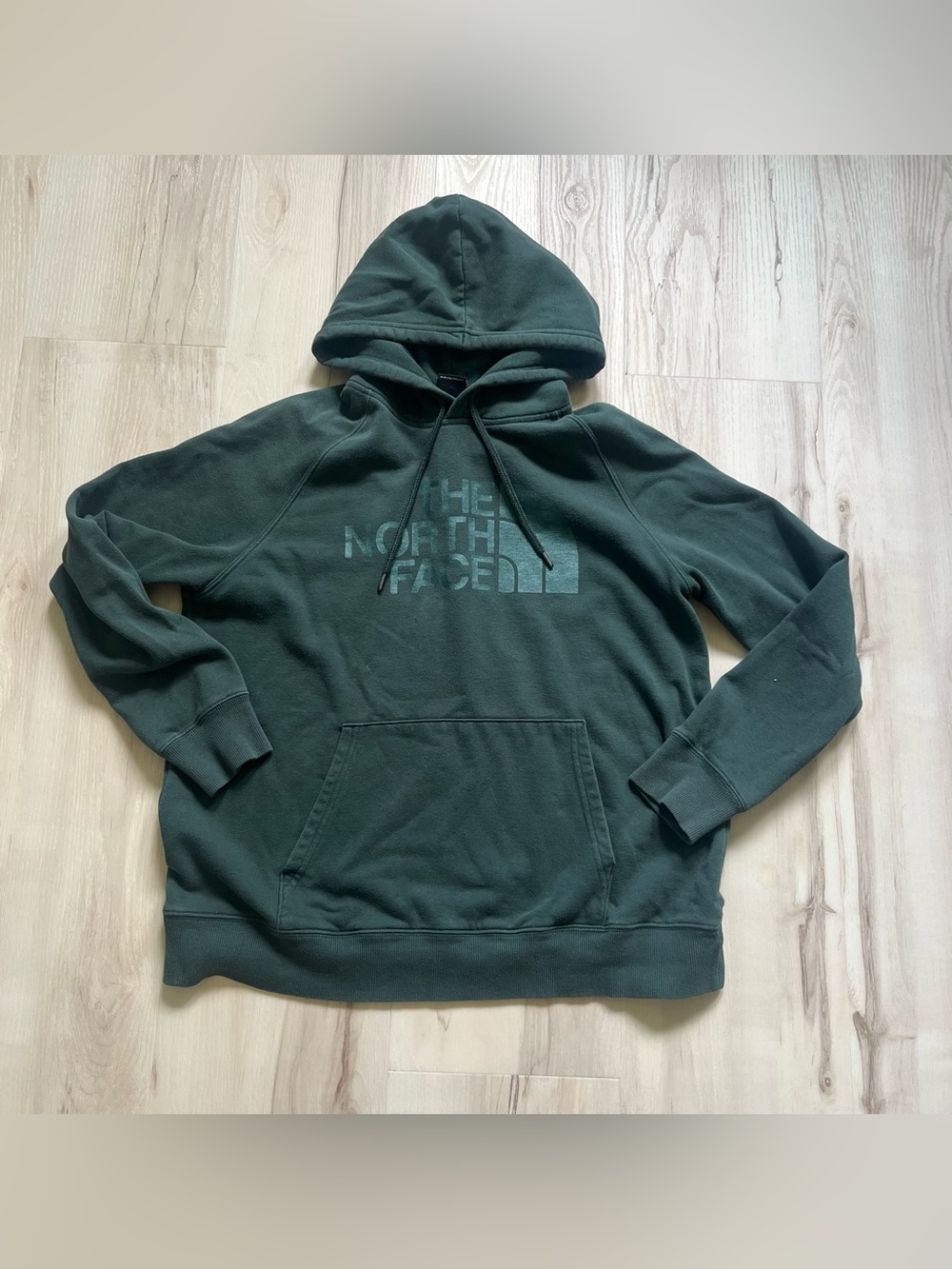 Dark green The North Face hoodie size L